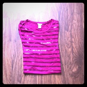 Ann Taylor classic pink t-shirt